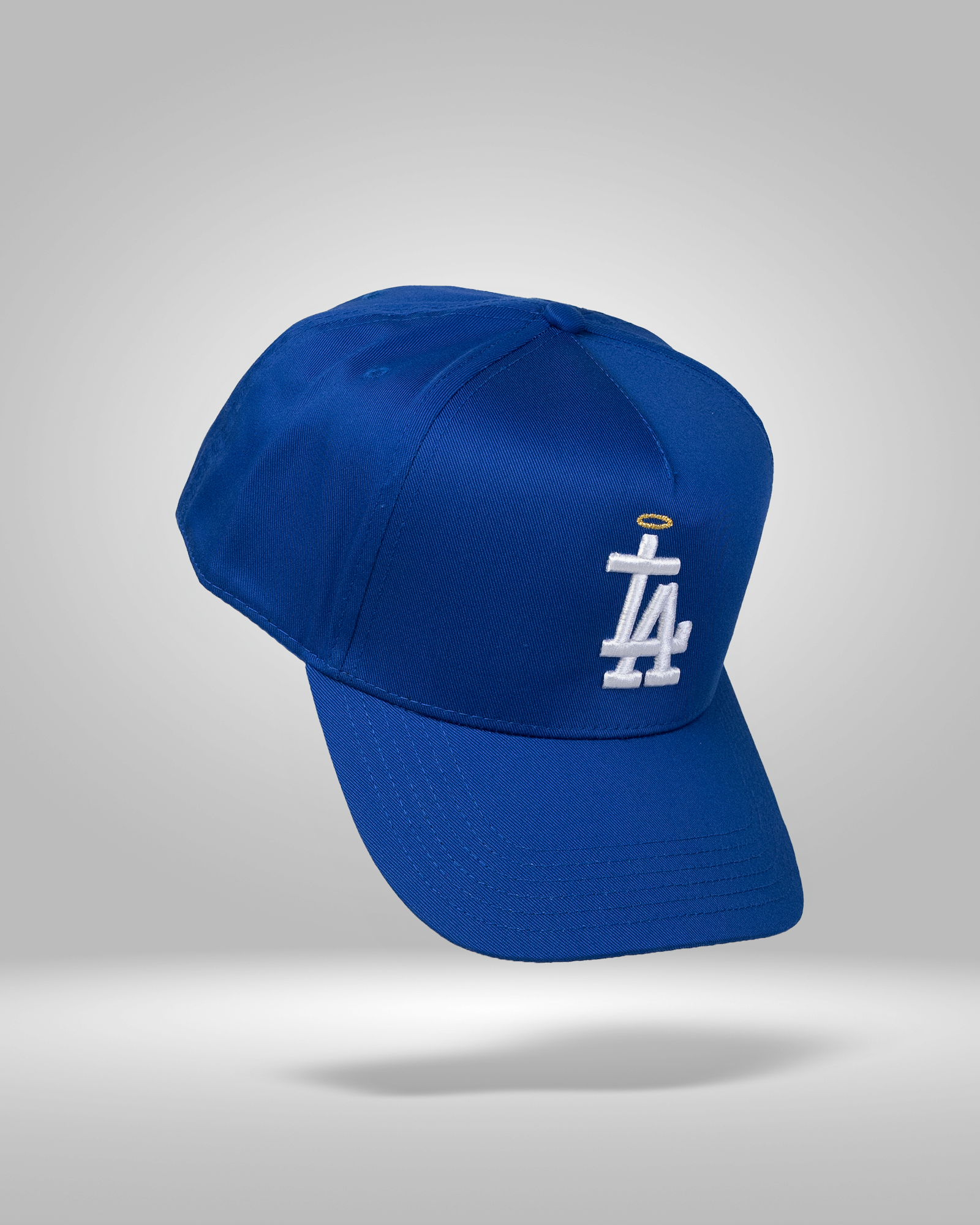 Pure White & Royal Blue LA Cap – Christ Like Collection