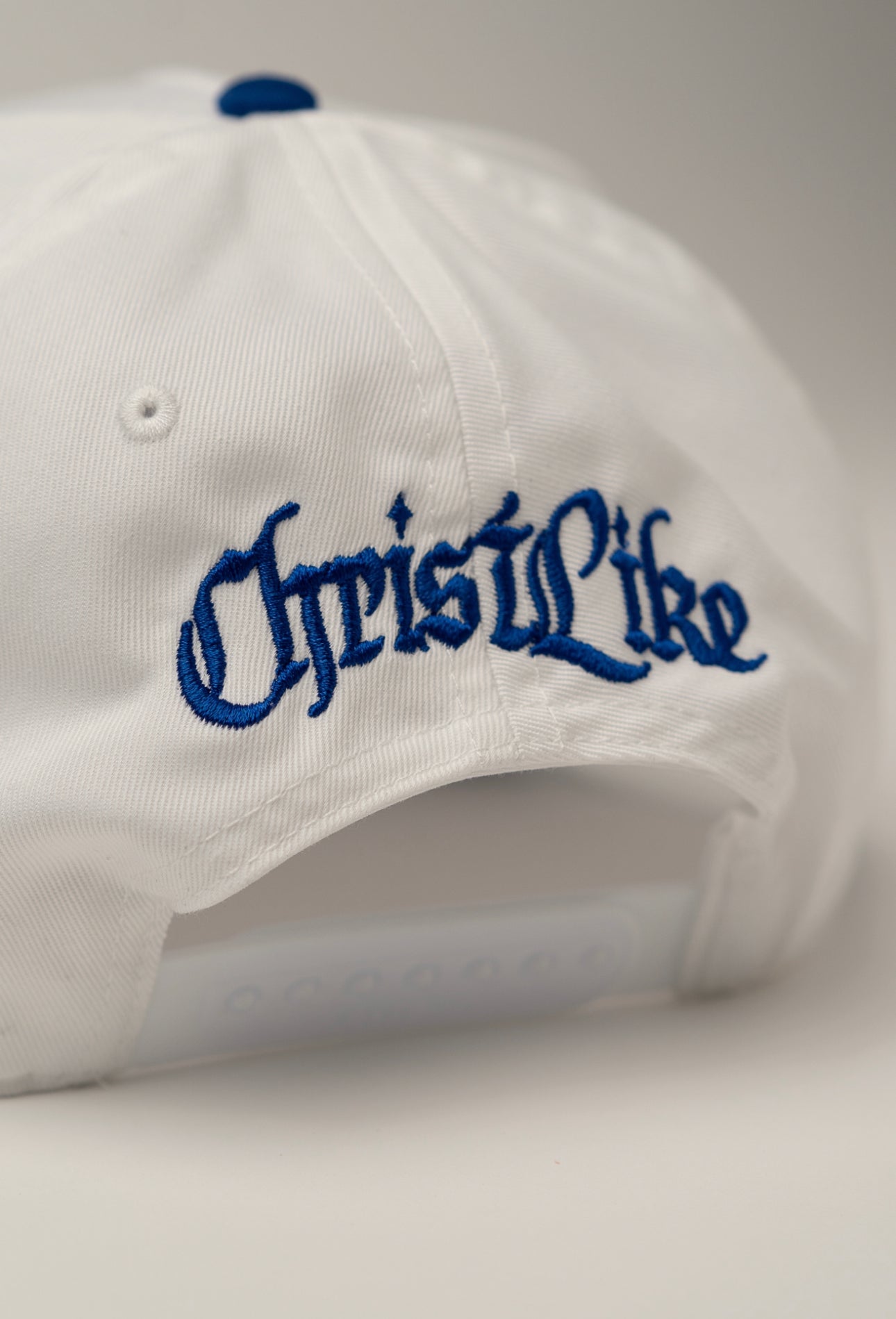Pure White & Royal Blue LA Cap – Christ Like Collection