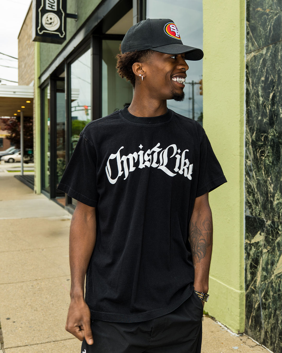 Black Christlike Essential Tee